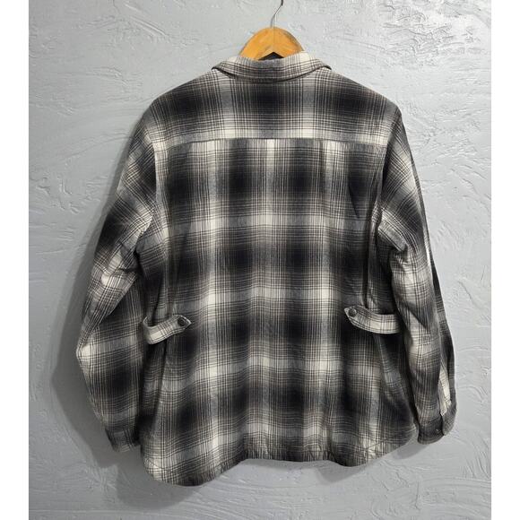 Carhartt Boy's Flannel Button Up Plaid Jacket Size 20 XXL - Picture 4 of 9